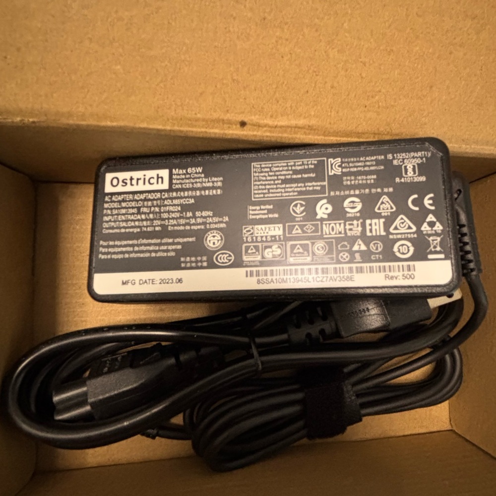 OSTRICH NIB 65W USB-C Power Charger Adapter